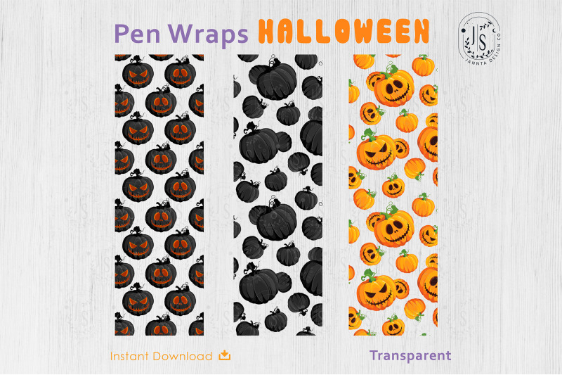 halloween-pumpkin-lantern-pen-wraps-png-file-set