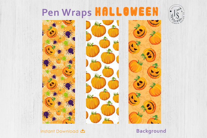 halloween-pumpkin-lantern-pen-wraps-png-file-set