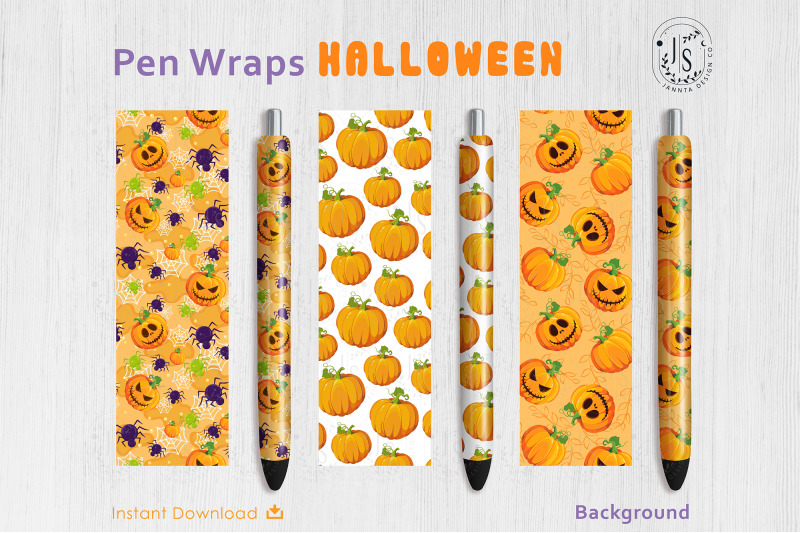 halloween-pumpkin-lantern-pen-wraps-png-file-set