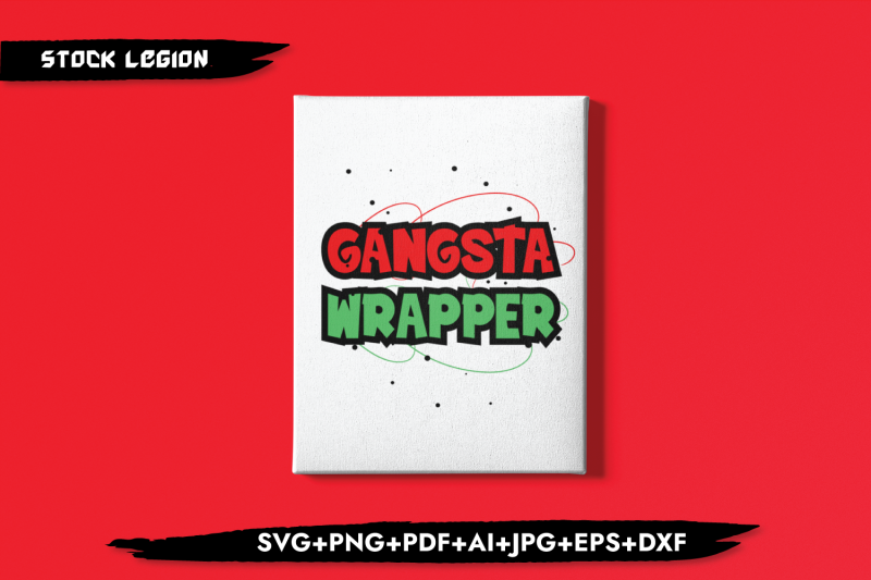 gangsta-wrapper-red-green-svg