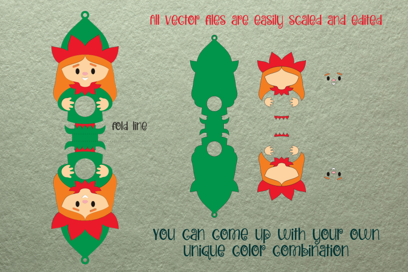 elf-girl-christmas-ornament-candy-holder-template-svg