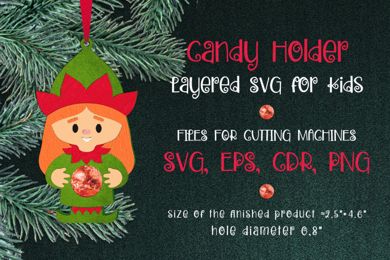 elf-girl-christmas-ornament-candy-holder-template-svg