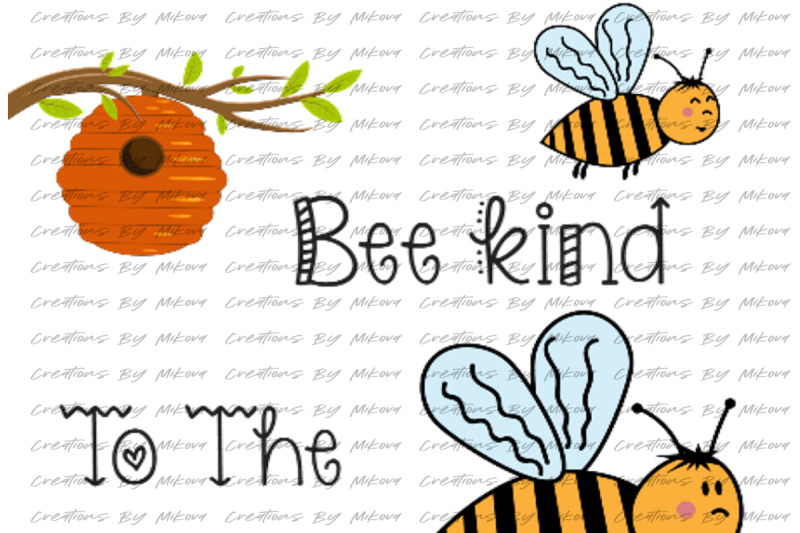 bee-kind-2-sublimation-digital-png