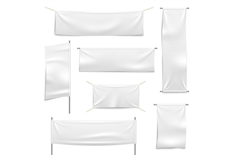 textile-advertising-banners-white-empty-hanging-banner-collection-re