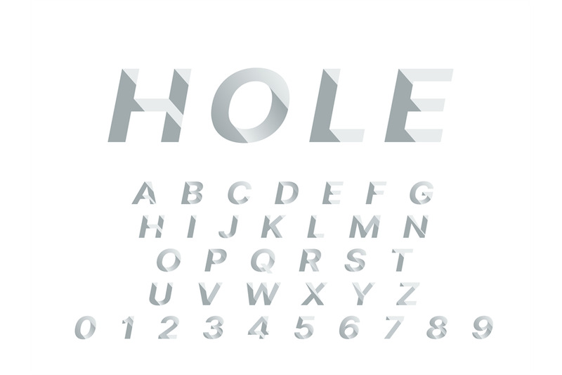 hole-font-3d-deep-shadowed-typography-design-push-deepening-alphabet