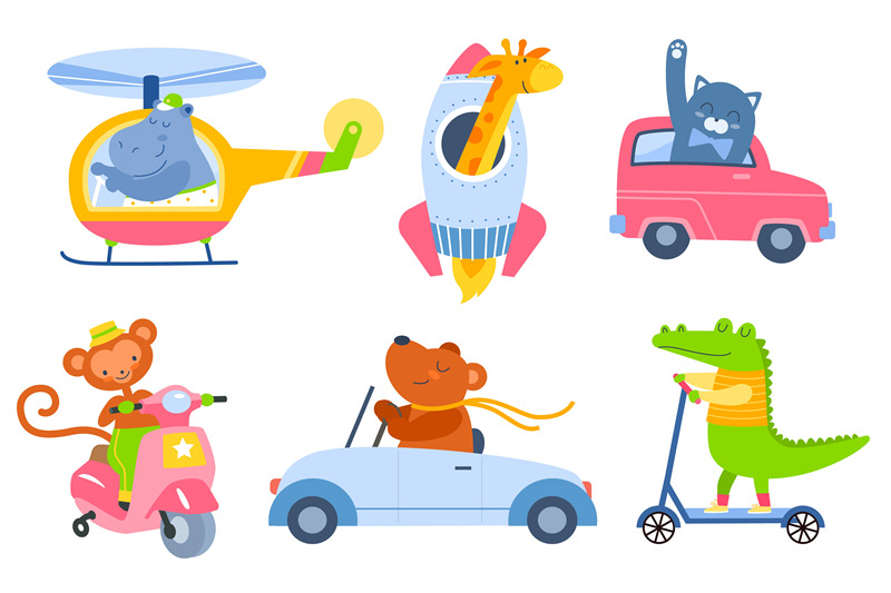 animal-transport-cartoon-kids-zoo-characters-in-different-vehicles-c