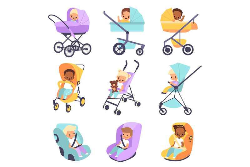 baby-strollers-cute-multiethnic-children-in-buggies-and-car-seats-ki