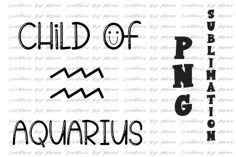 child-of-aquarius-sublimation-digital-png