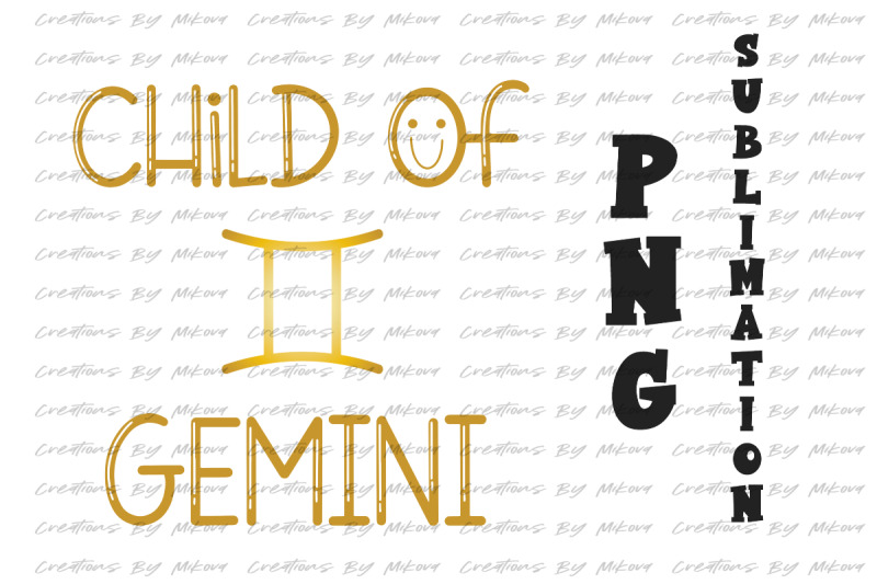 child-of-gemini-sublimation-digital-png