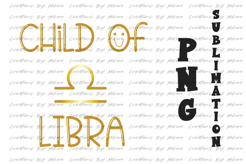 child-of-libra-sublimation-digital-png