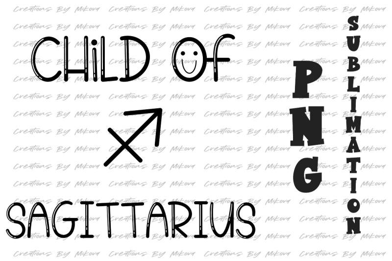 child-of-sagittarius-sublimation-digital-png