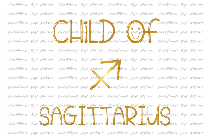 child-of-sagittarius-sublimation-digital-png