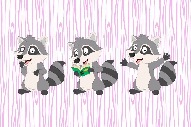 cute-racoon-animal-cartoon-illustration