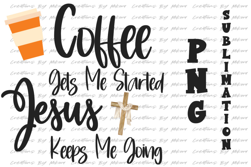 coffee-and-jesus-sublimation-digital-png