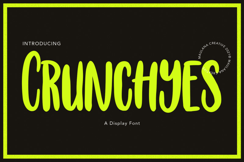 crunchyes-display-font