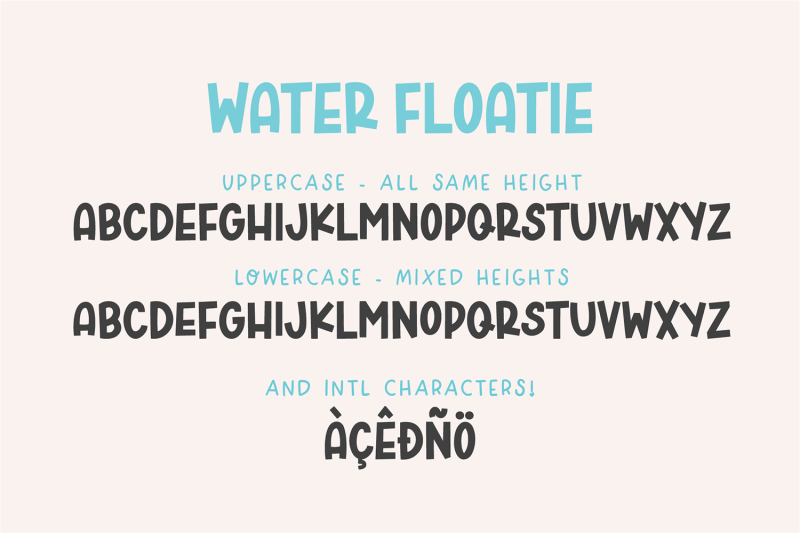 water-floatie-display-font