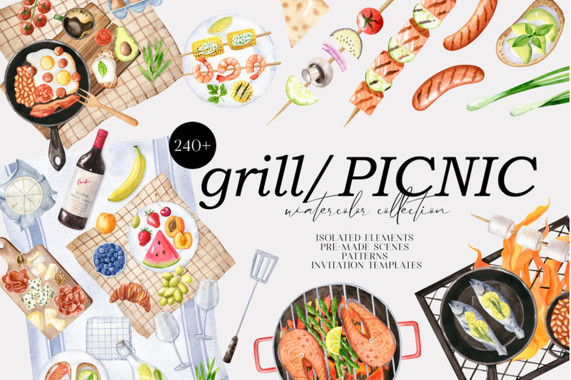 grill-and-picnic-watercolor-set