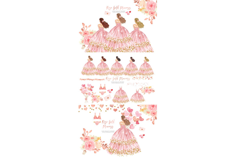 pink-princess-flowers-clipart-pink-princess-clipart-pink-amp-gold