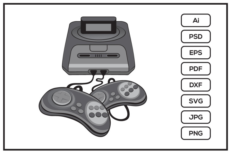 classic-sega-game-console-design-illustration