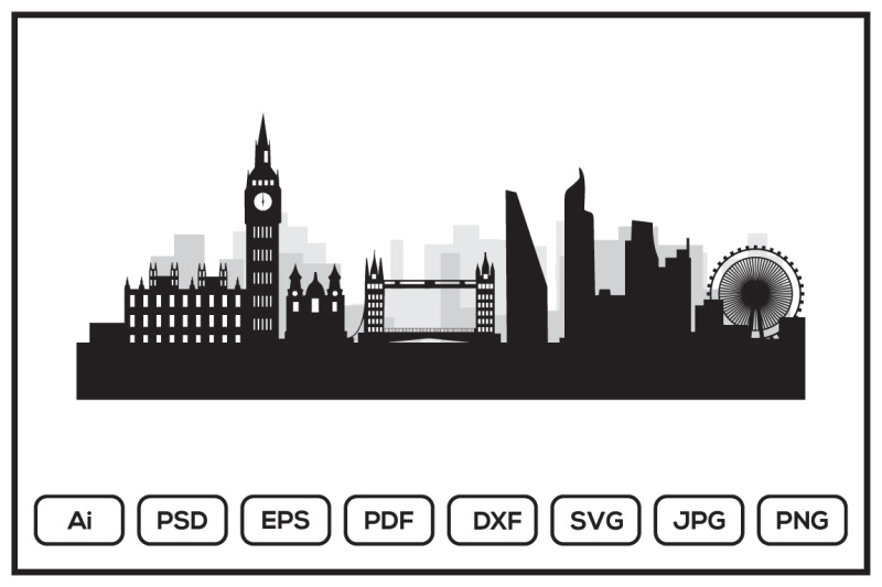 shilhouette-of-london-city-skyline-landscape-design-illustration