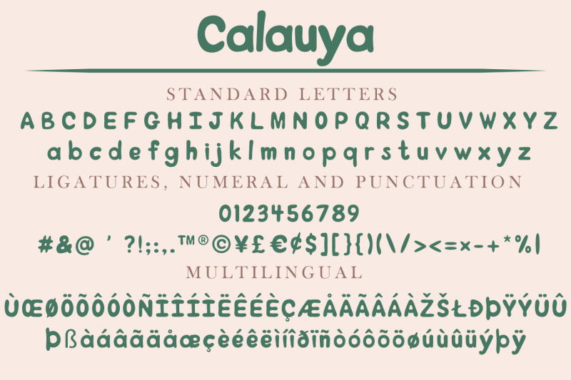 calauya-a-brush-style-font