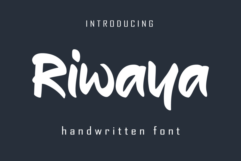 riwaya-a-handwritten-font