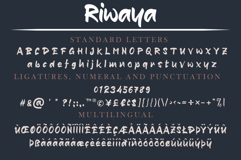 riwaya-a-handwritten-font