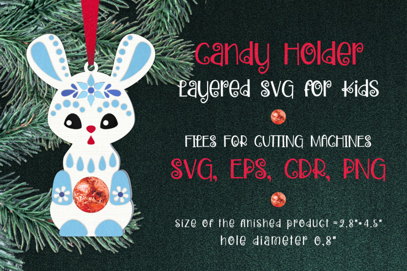 bunny-christmas-ornament-candy-holder-template-svg