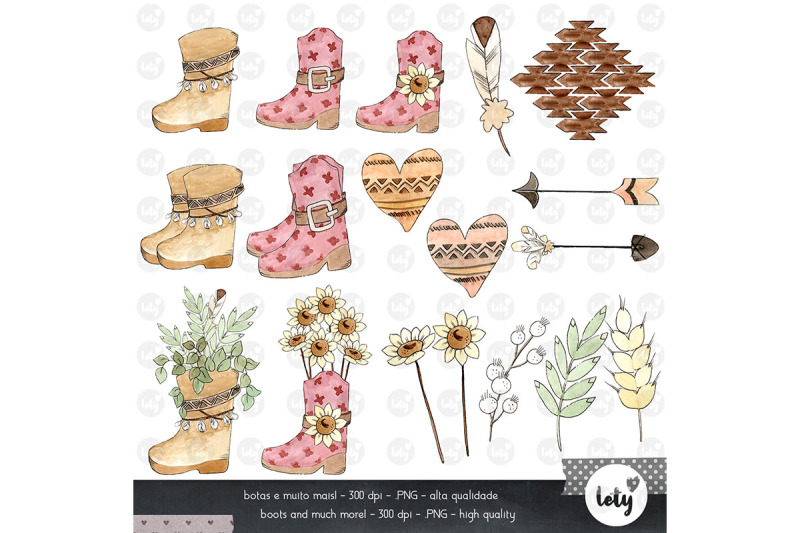 boho-soul-watercolor-clipart