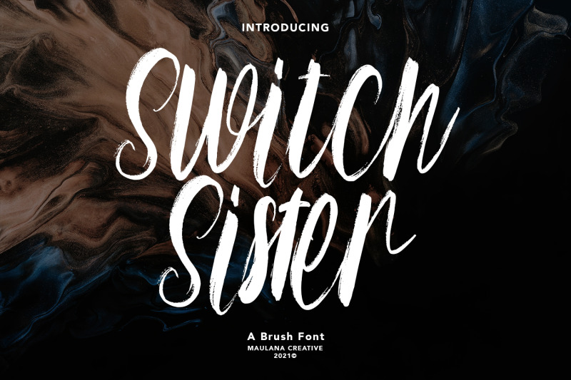 switch-sister-brush-font