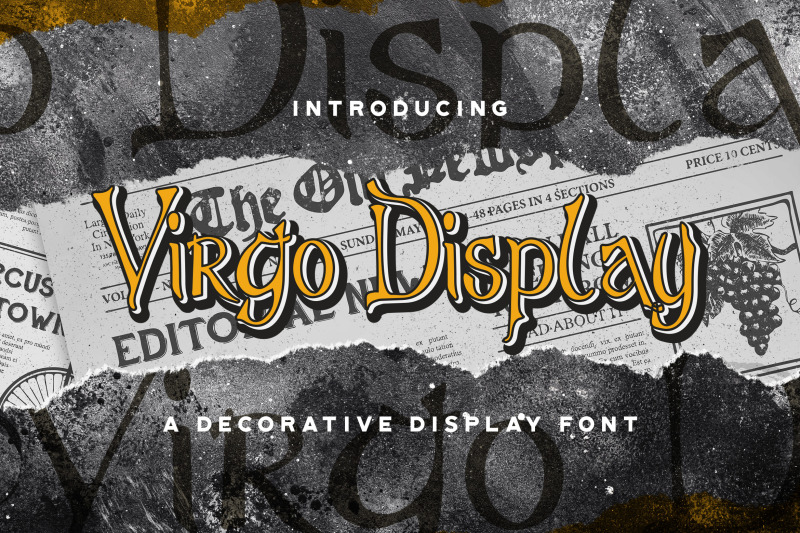 virgo-display-haunted-display-font