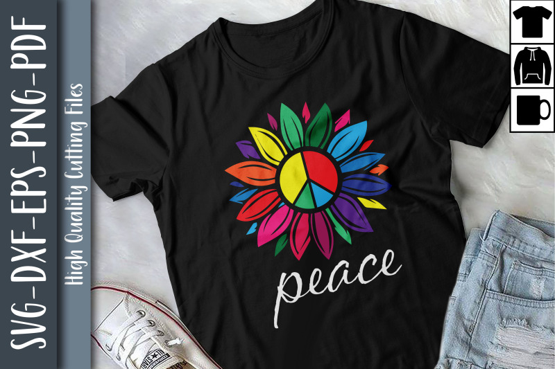 sunflower-flower-peace-sign-hippie