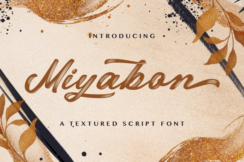 miyabon-textured-brush-font