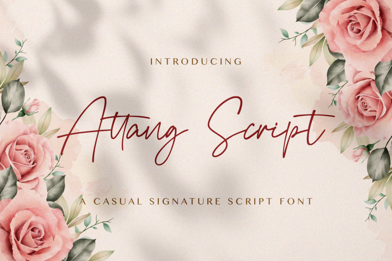 attang-script-handwritten-font