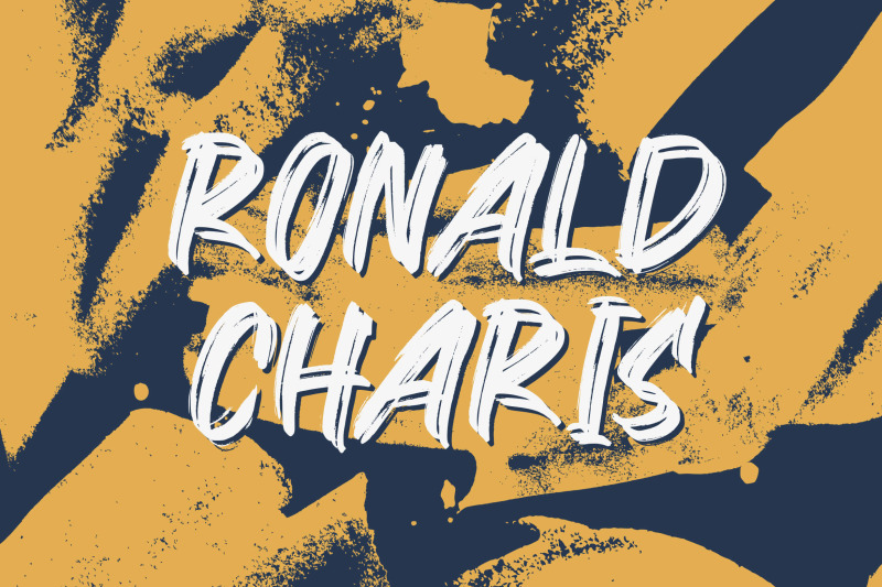 ronald-charis-textured-brush-font
