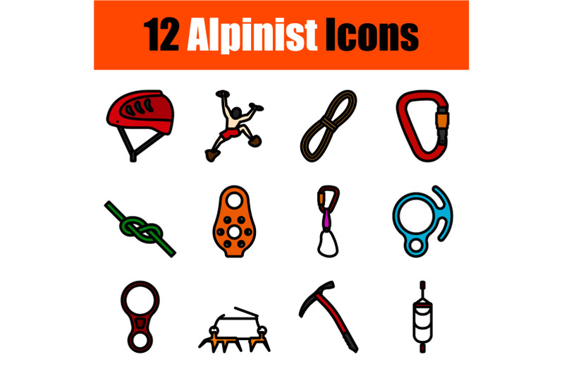 alpinist-icon-set