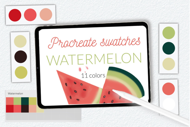watermelon-color-swathes-for-procreate