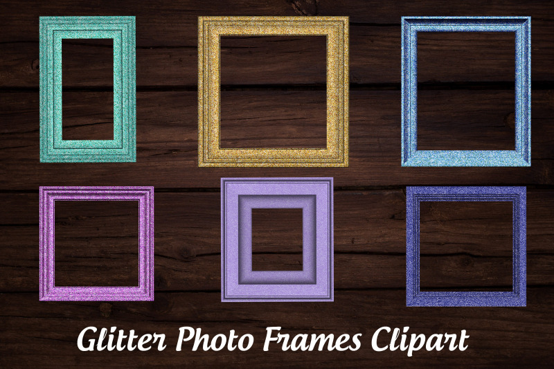 glitter-photo-frames