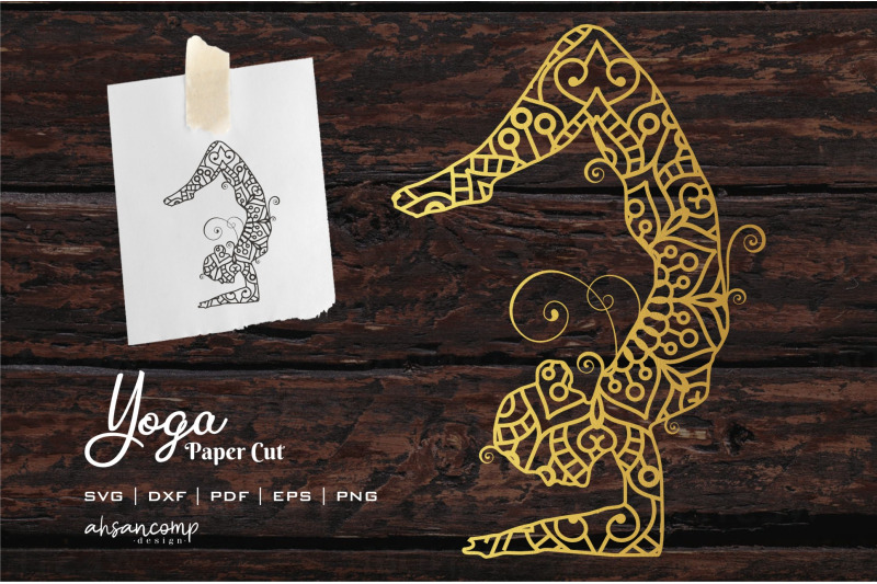 yoga-3-paper-cut-vector-illustration