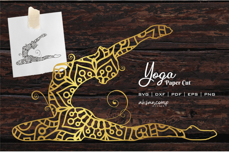 yoga-7-paper-cut-vector-illustration