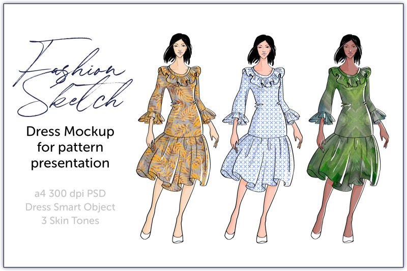 hand-drawn-fashion-sketch-dress-mockup-for-patterns