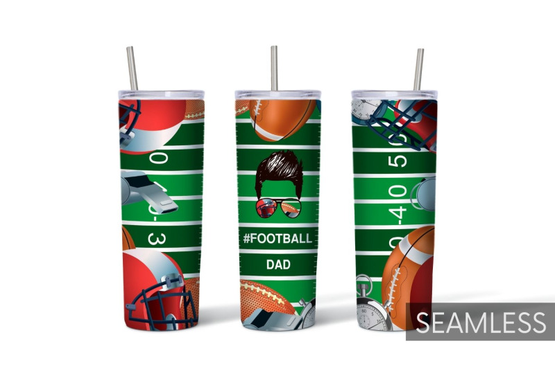 football-dad-tumbler-sublimation