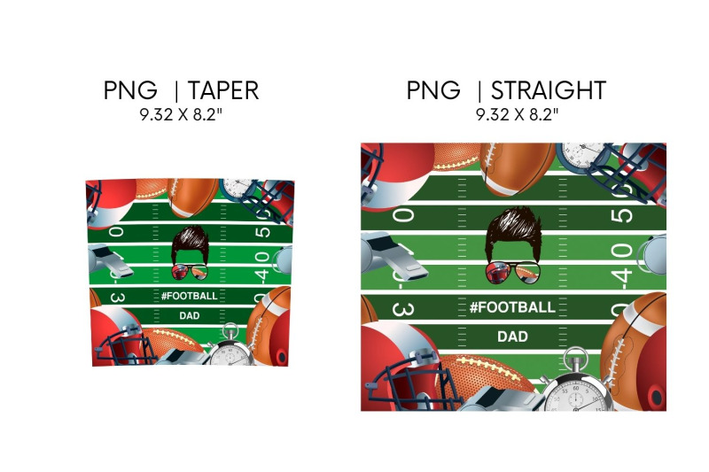 football-dad-tumbler-sublimation