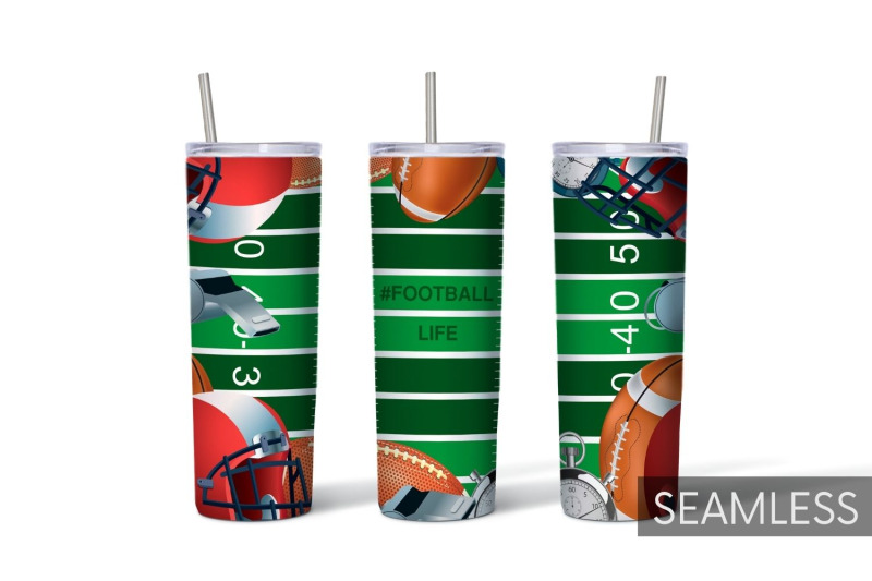 football-life-tumbler-sublimation