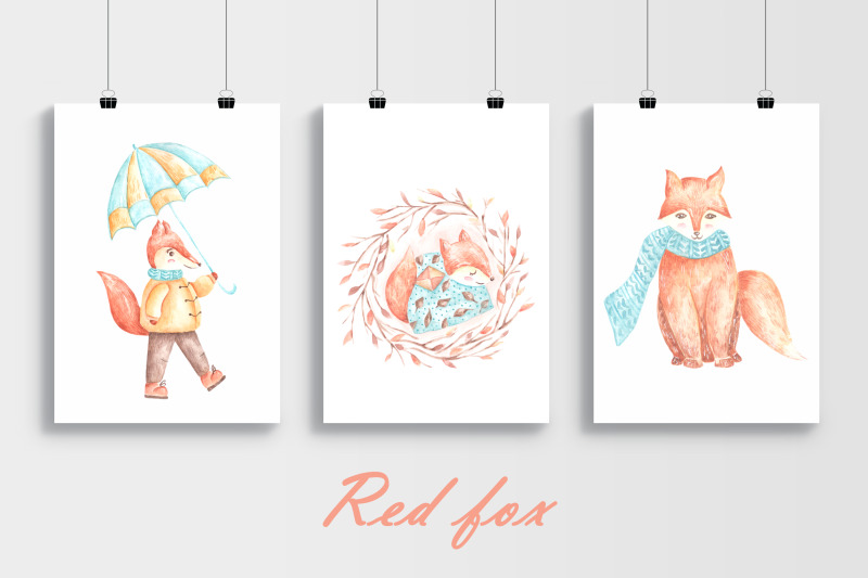fall-fox-watercolor-clipart-little-fox-illustrations-for-children