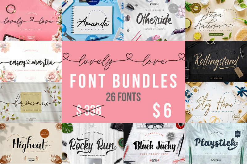 lovely-fonts-bundle