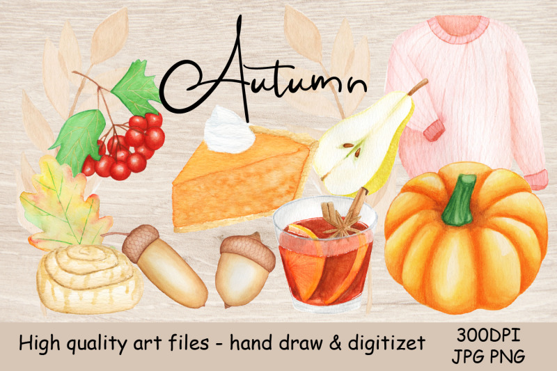 watercolor-autumn-illustration-pumpkin-mulled-win-harvest