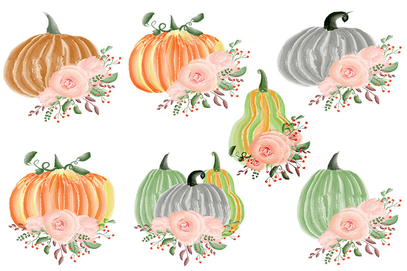 pumpkin-flower-pumpkins-set-frame-fall-png-jpg