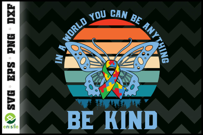 in-a-world-be-kind-autism-butterfly