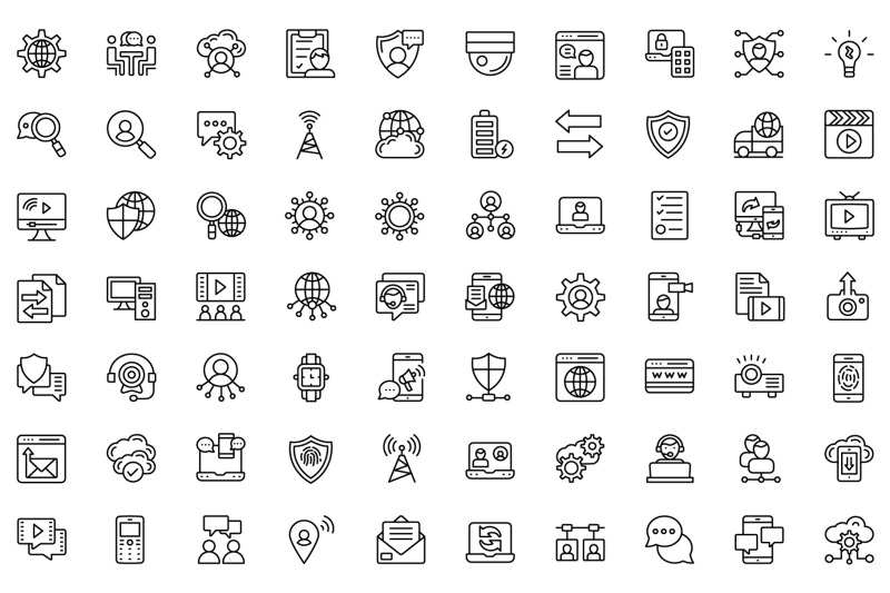 170-collection-of-networking-icons